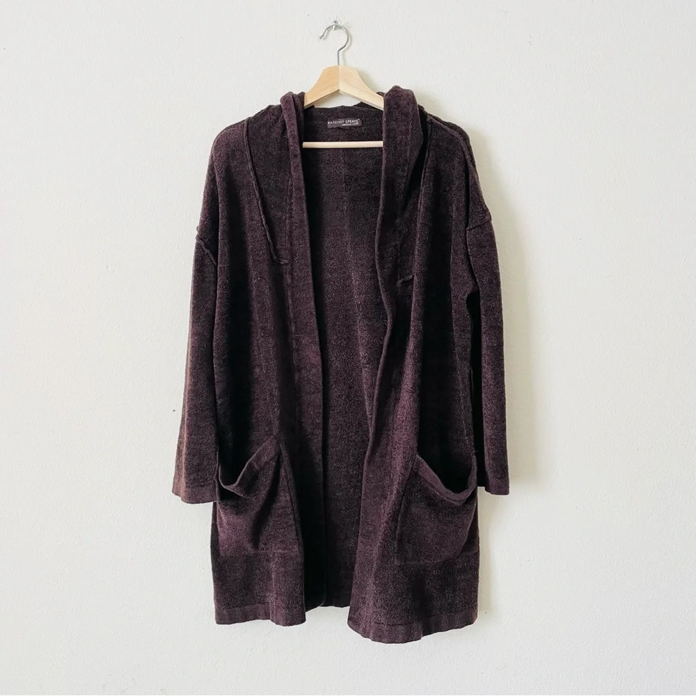 Barefoot Dreams Cozychic Lite SIZE 1 brown hooded robe